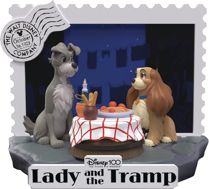 Disney 100th Anniversary D-Stage PVC Diorama Lady and The Tramp 12 cm