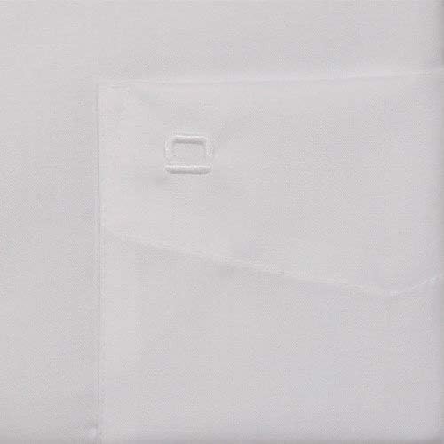 OLYMP Luxor modern fit Hemd Haifisch Kragen Langarm Popeline weiss, 37