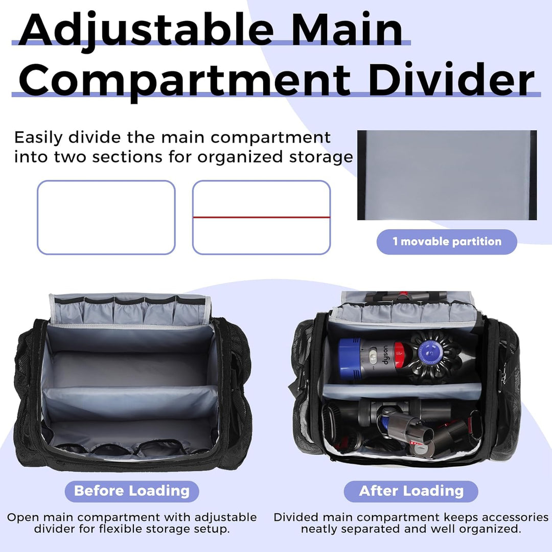 Vakuum-Aufbewahrungstasche für Auto und Boot, kompatibel mit Dyson V7 – V15 – Organizer-Tasche für k