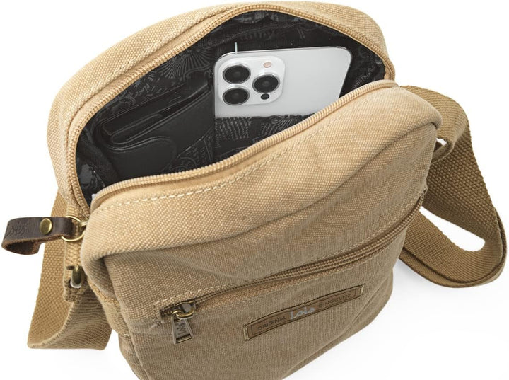 Lois - Umhängetasche Herren Klein mit verstellbarem riemen - Herren Umhängetasche Klein hergestellt