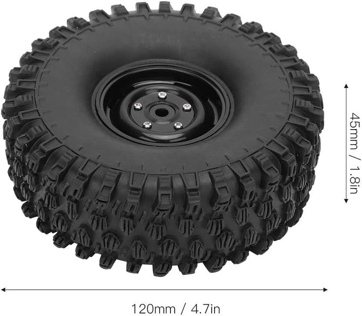 4 Stück 1.9-Zoll-Felgengummi-Reifenhaut,1/10 RC-Reifen, aufblasbare Reifen-Upgrade-Ersatzteile Remot