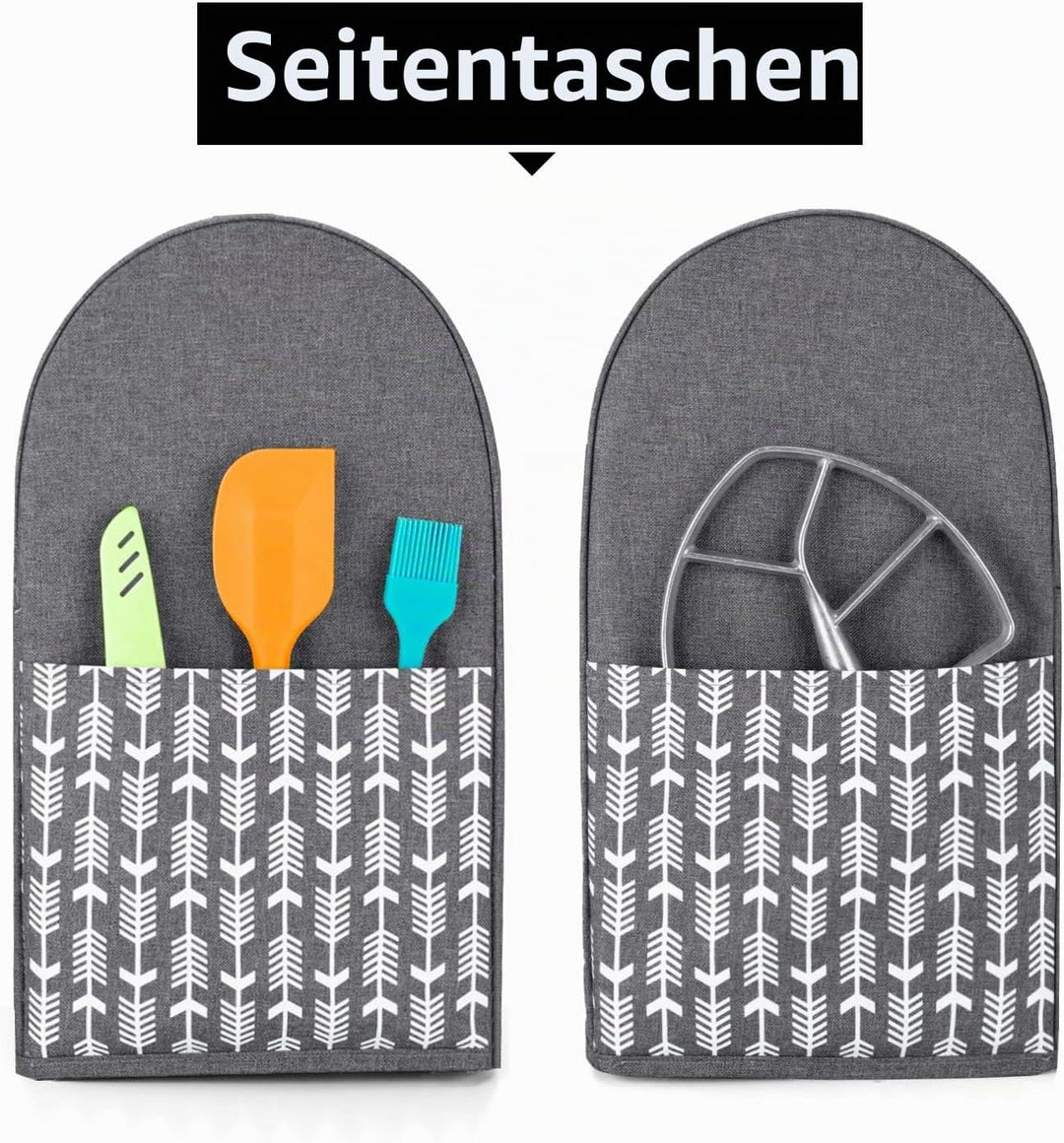 Yarwo Abdeckung Kompatibel mit Kichenaid Küchenmaschine, Staubschutz Abdeckhaube mit Oberem Griff un