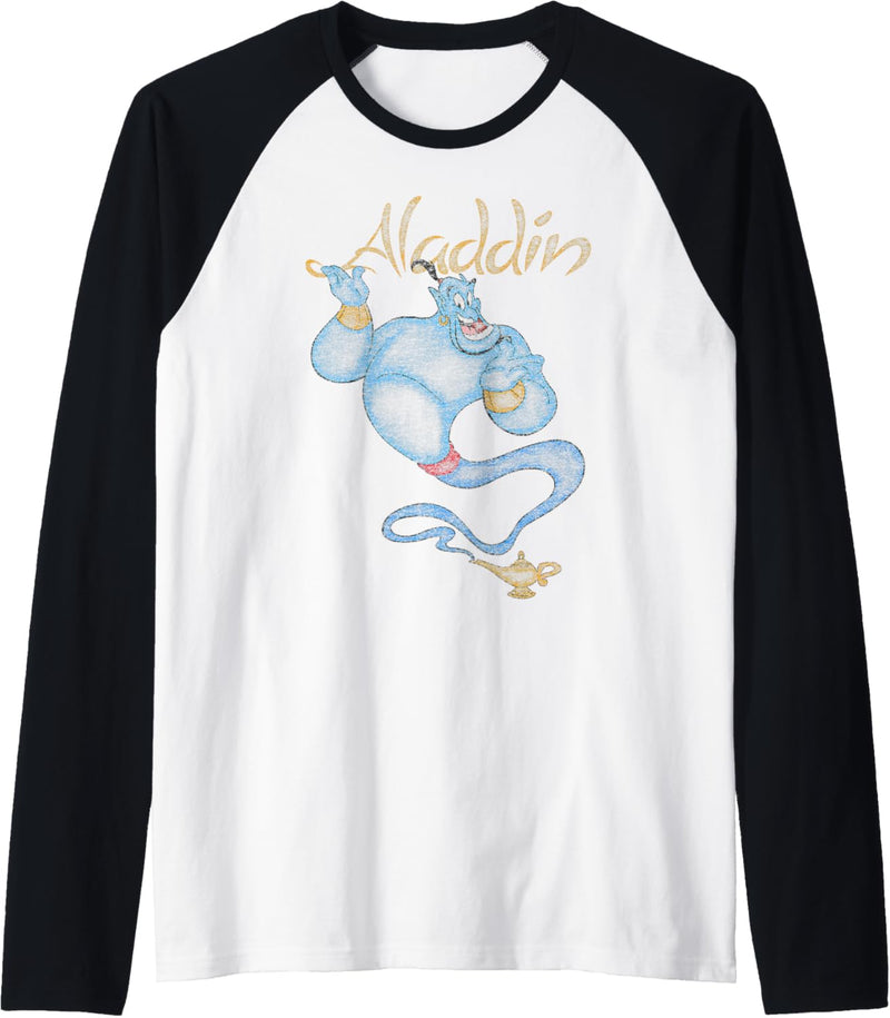 Disney Aladdin Distressed Genie Floating Raglan