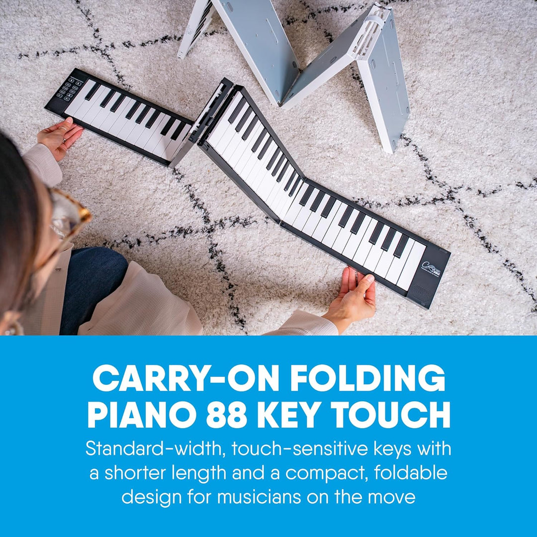 Carry-on FP-88 Touch 88 Tasten berührungsempfindlich Schwarz Tragbares Faltbares Digitalpiano durch