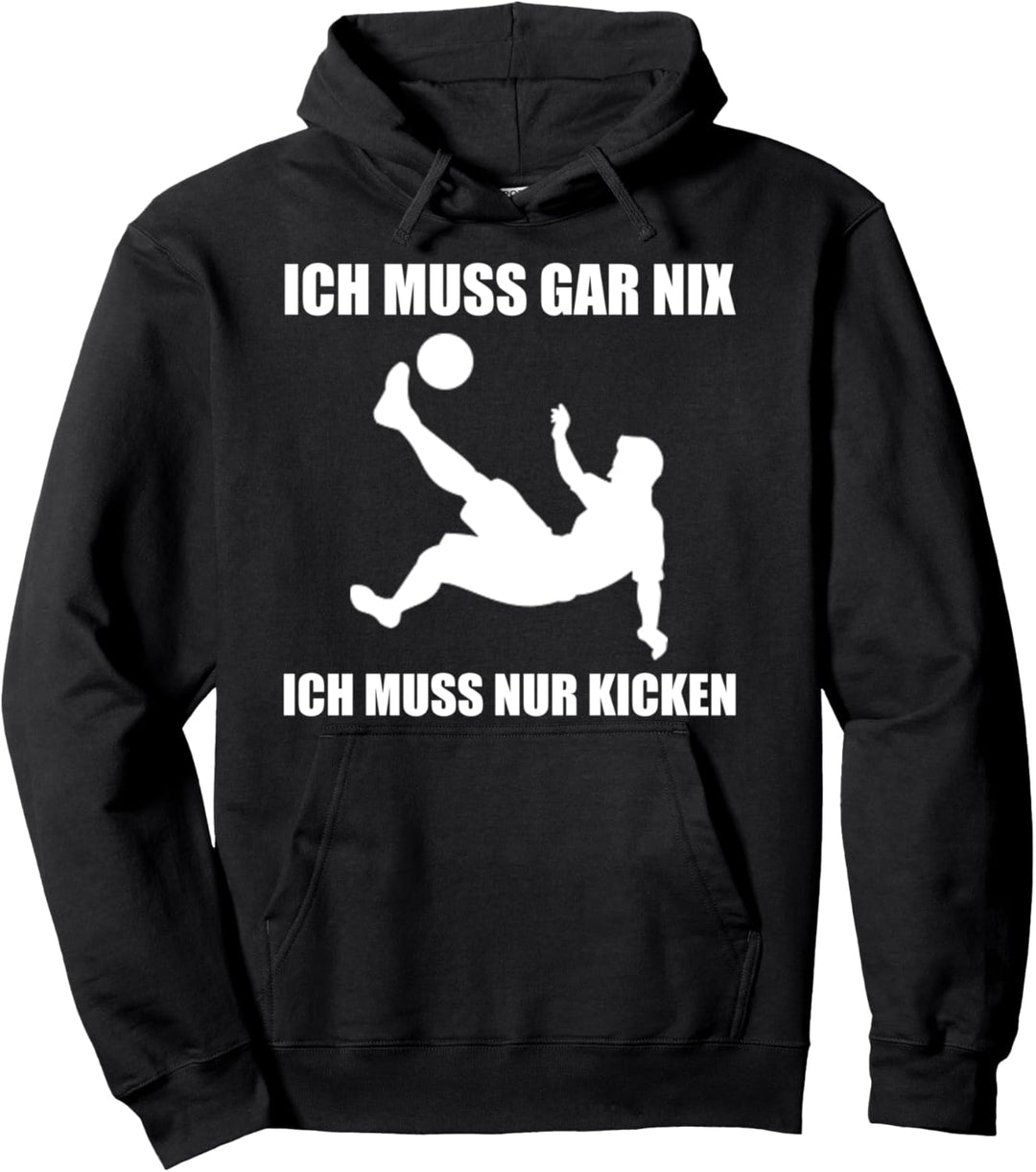 Kicken Fussball Fussballspieler Mannschaft Junge Pullover Hoodie