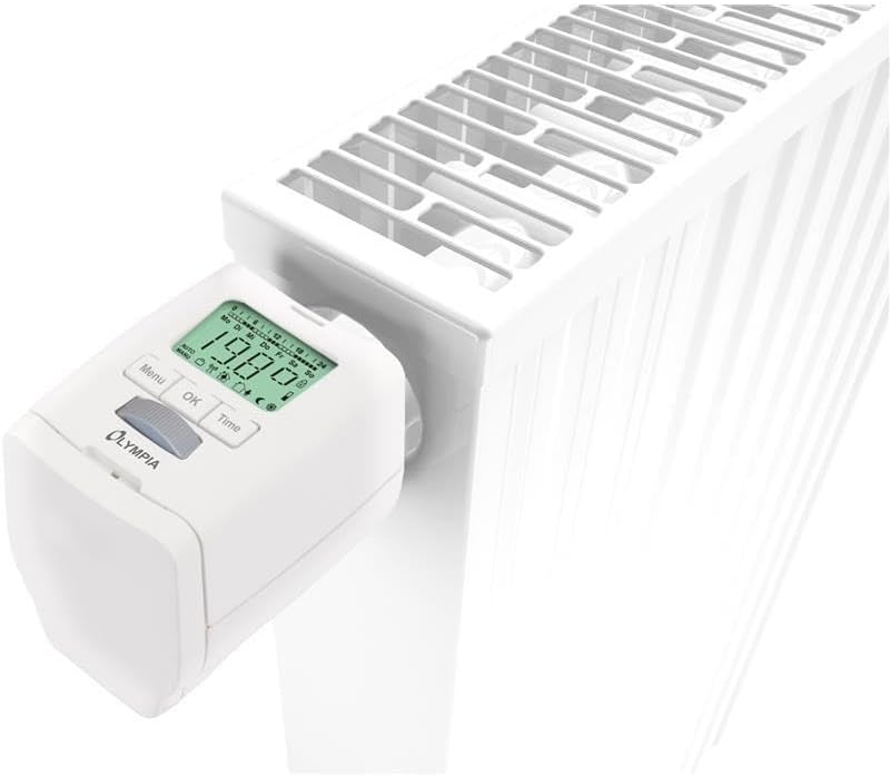Olympia HT 430-22 Heizkörperthermostat, Elektronischer Heizungsregler, kompakter Energiespar-Regler,