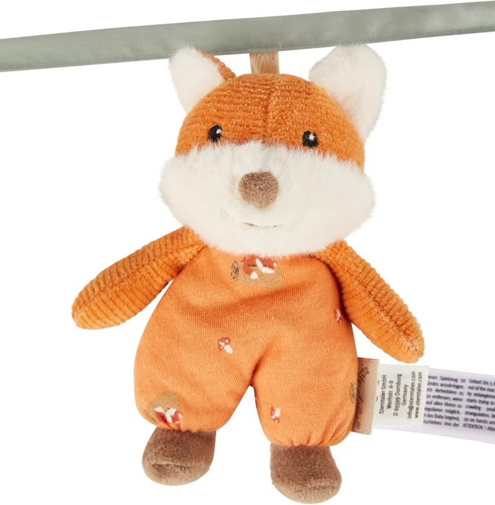 Sterntaler Kinderwagenkette Fuchs Filou - Baby Spielzeug mit Rassel & Greifling aus Silikon - Kinder