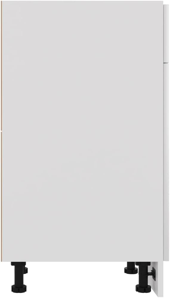homiuse Schubunterschrank Hochglanz-Weiss 30x46x81,5 cm Kommode Weiss KüChenschrank Kommode Mit Schu