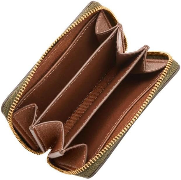 FOSSIL Damen Logan Card Case 10.16 cm L x 1.91 cm W x 7.62 cm H Grün, 10.16 cm L x 1.91 cm W x 7.62