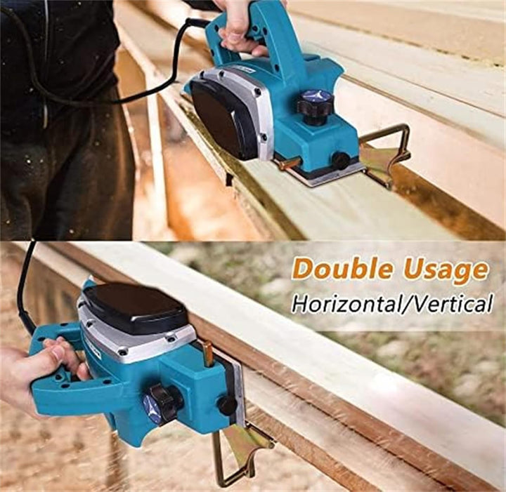 Elektrischer Hobelmaschine Elektrohobel für Holz 800W, Hobelbreite 82mm, Sperrschalter, Holzhobel fü