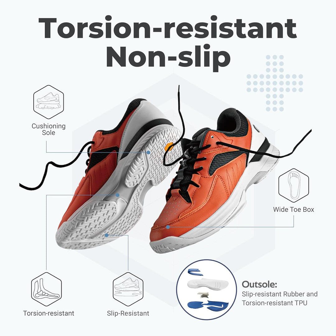 FitVille Extra Weit Tennisschuhe Damen Breit Hallenturnschuh Atmungsaktiv Training Schuhe für Tenni