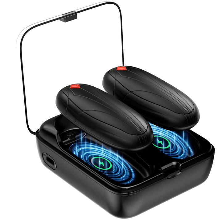 Miaton Elektrischer Handwärmer Taschenwärmer Wiederverwendbar mit Ladekoffer Akkulaufzeit 14000 Mah,