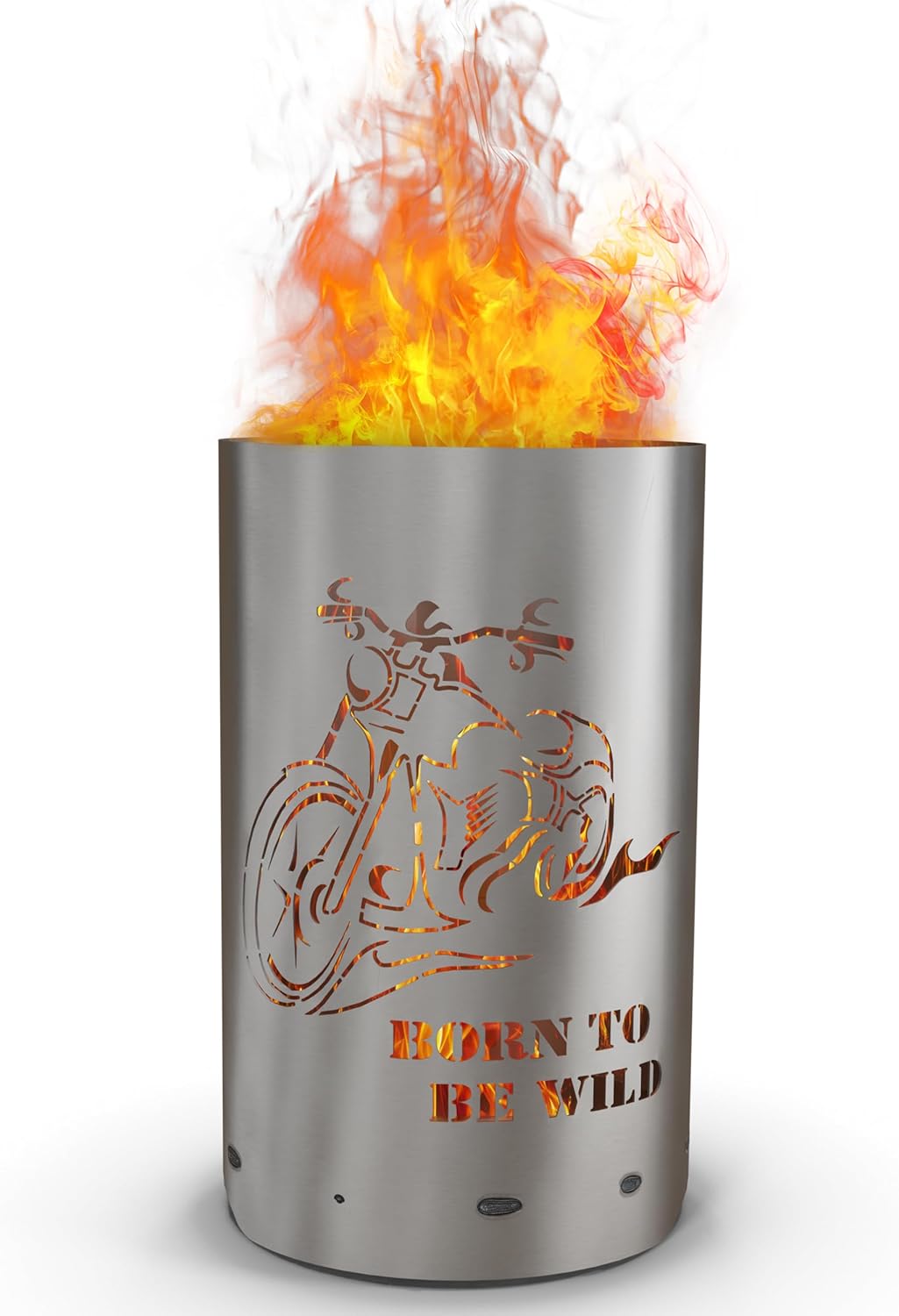 Feuertonne/Feuerkorb mit Motiv Born to be wild