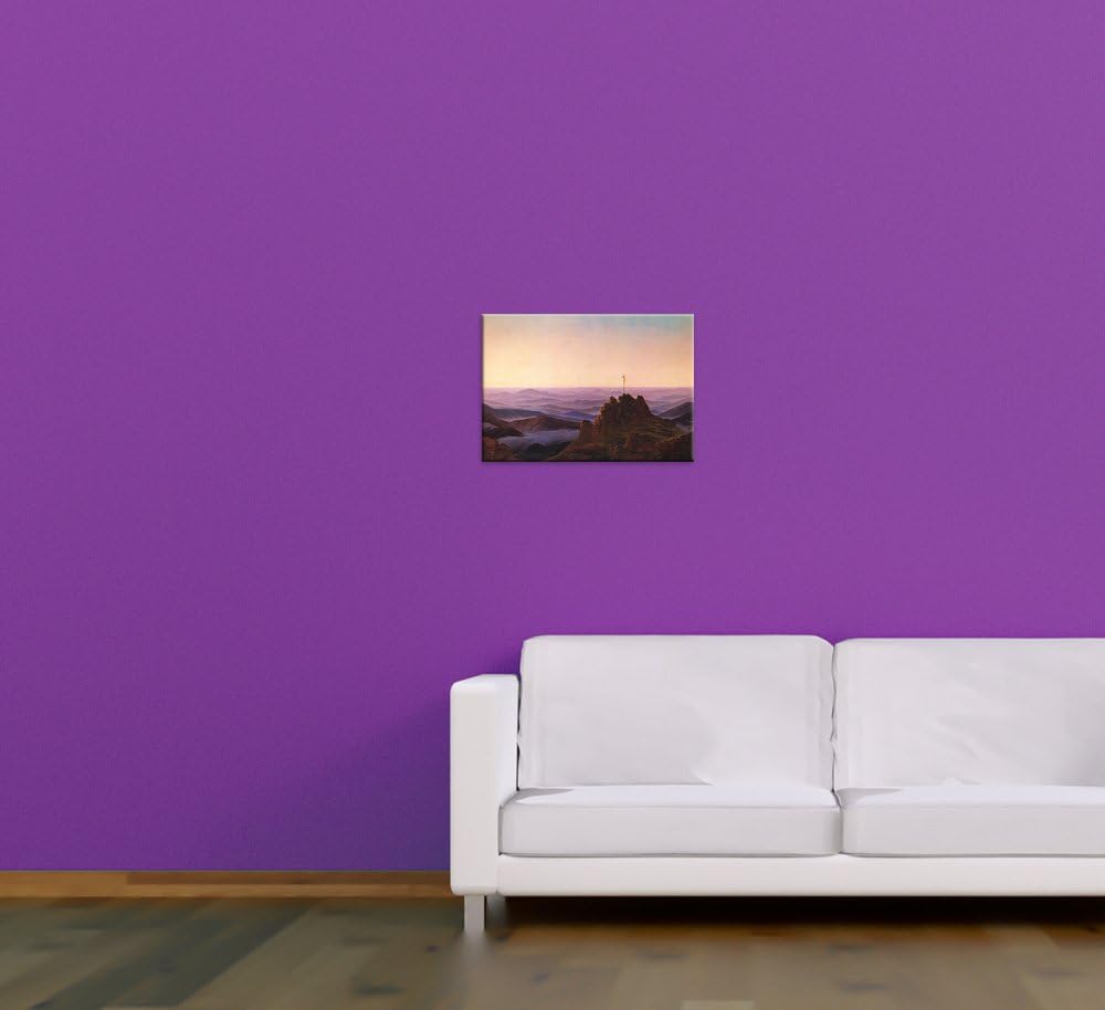 Bilderdepot24 Bild auf Leinwand | Caspar David Friedrich Morgen im Riesengebirge in 70x50 cm als Wan