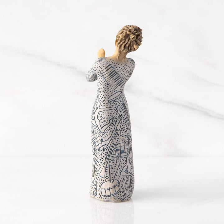 Willow Tree Music Speaks (hellere Haut), geformte, handbemalte Figur, Hellere Haut