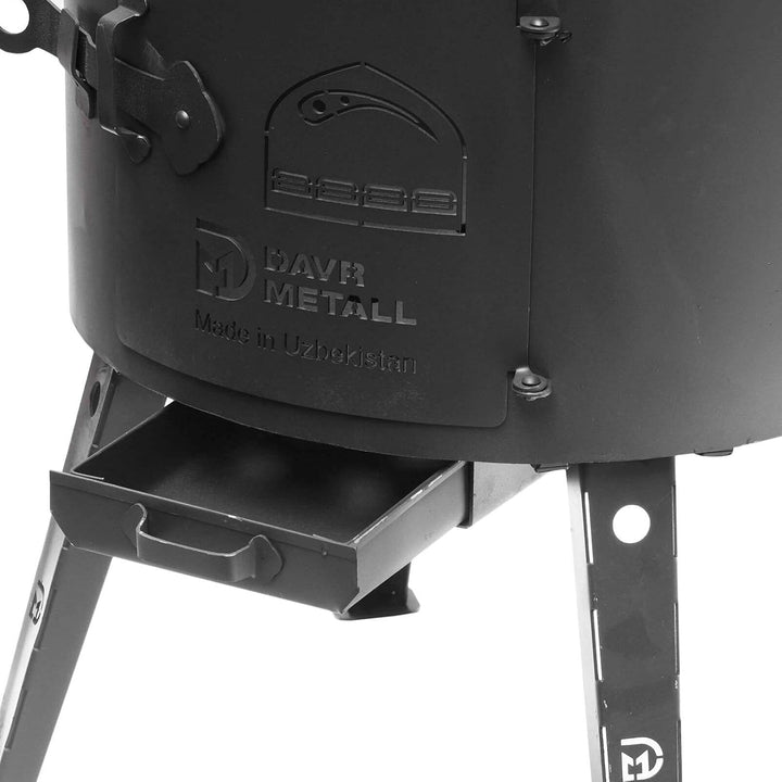 Ø49cm Uchag 2mm stahl Utschak Feuerstelle Utschag Campingofen 22L Kazan WOK Kasan (Runder boden) Fel