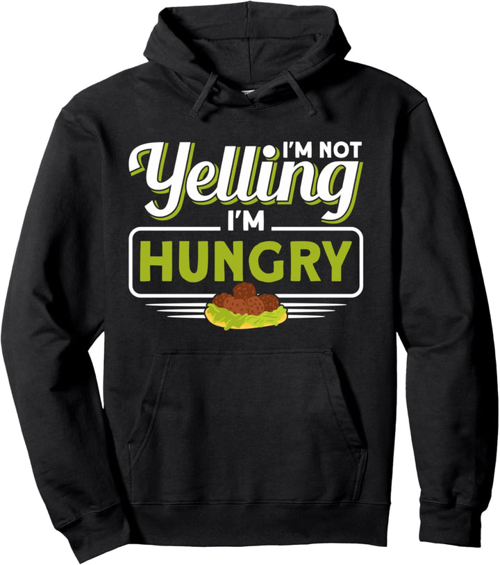 Ich schreie nicht ich bin hungrig Veganer Falafel Pullover Hoodie