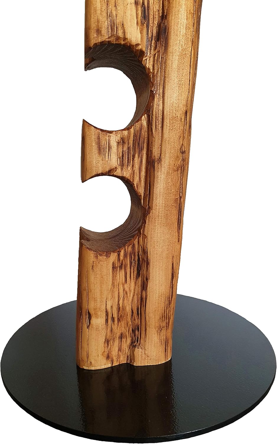 Wood & Wishes – Rustikaler Weinständer, Weinregal, Weinhalter aus massivem Holz; gefertigt in Handar