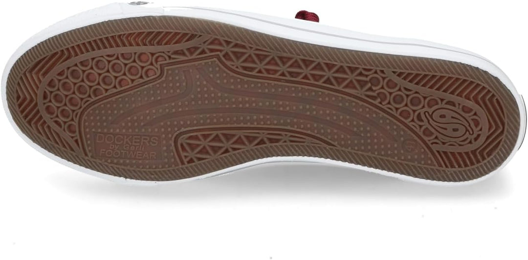 Dockers by Gerli Herren Low-Top Sneaker, Männer Halbschuhe 42 EU Dunkelrot 720, 42 EU Dunkelrot 720