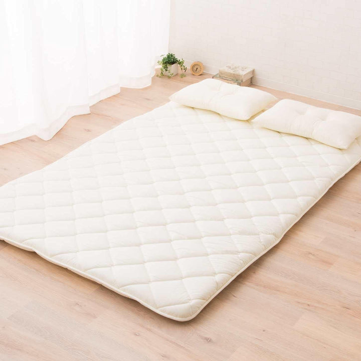 EMOOR Japanische Faltbarer Futon Matratze Set (Matratze, Bettdecke und Kopfkissen), 140 x 200 cm, He