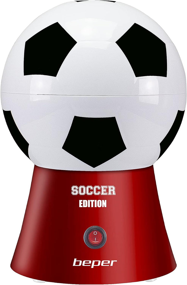 BEPER P101CUD051 Popcorn Maschine 'Football Edition' - Popcornmaschine Fettfreies in 3 Minuten,