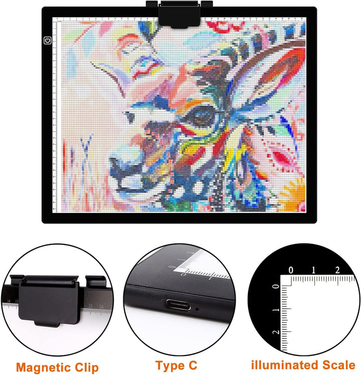 A3 Lichtkasten für Zeichnung Portable einstellbare Helligkeit Led Light Pad Tracing Light Board mit