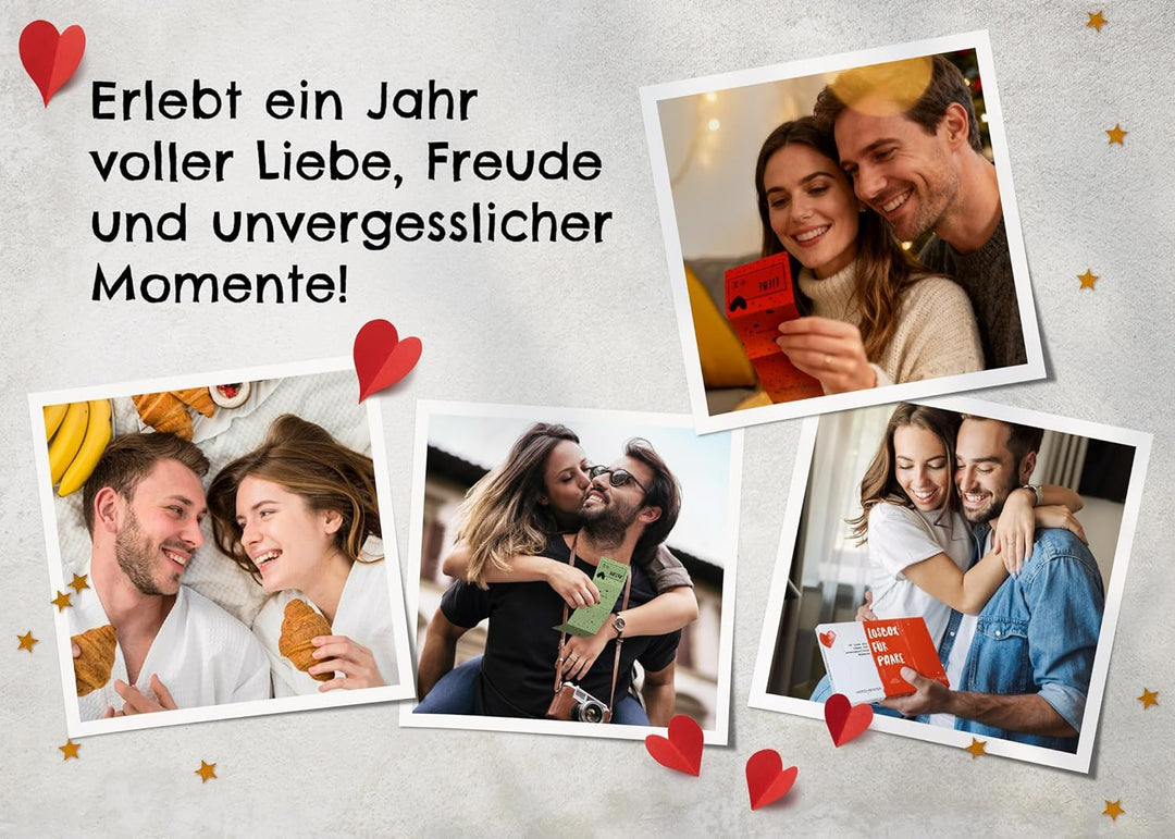 Losbox für Paare - Das Geschenk für unvergessliche Momente - 50 Lose mit Ideen für Spiel, Spass & vi