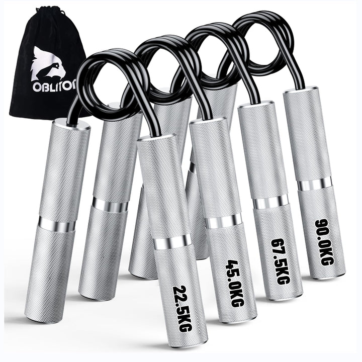 Handtrainer Unterarmtrainer 4 or 6 Pack(22.5-157.5KG) Metall Fingertrainer Griffkraft Trainer Rutsch