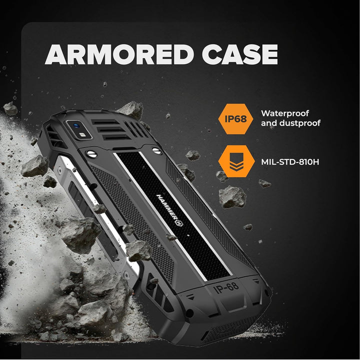 Hammer H Power Plus LTE Outdoor Handy ohne Vertrag, 4000mAh Akku, 128MB Memory, 64MB RAM, 2,8" IPS D