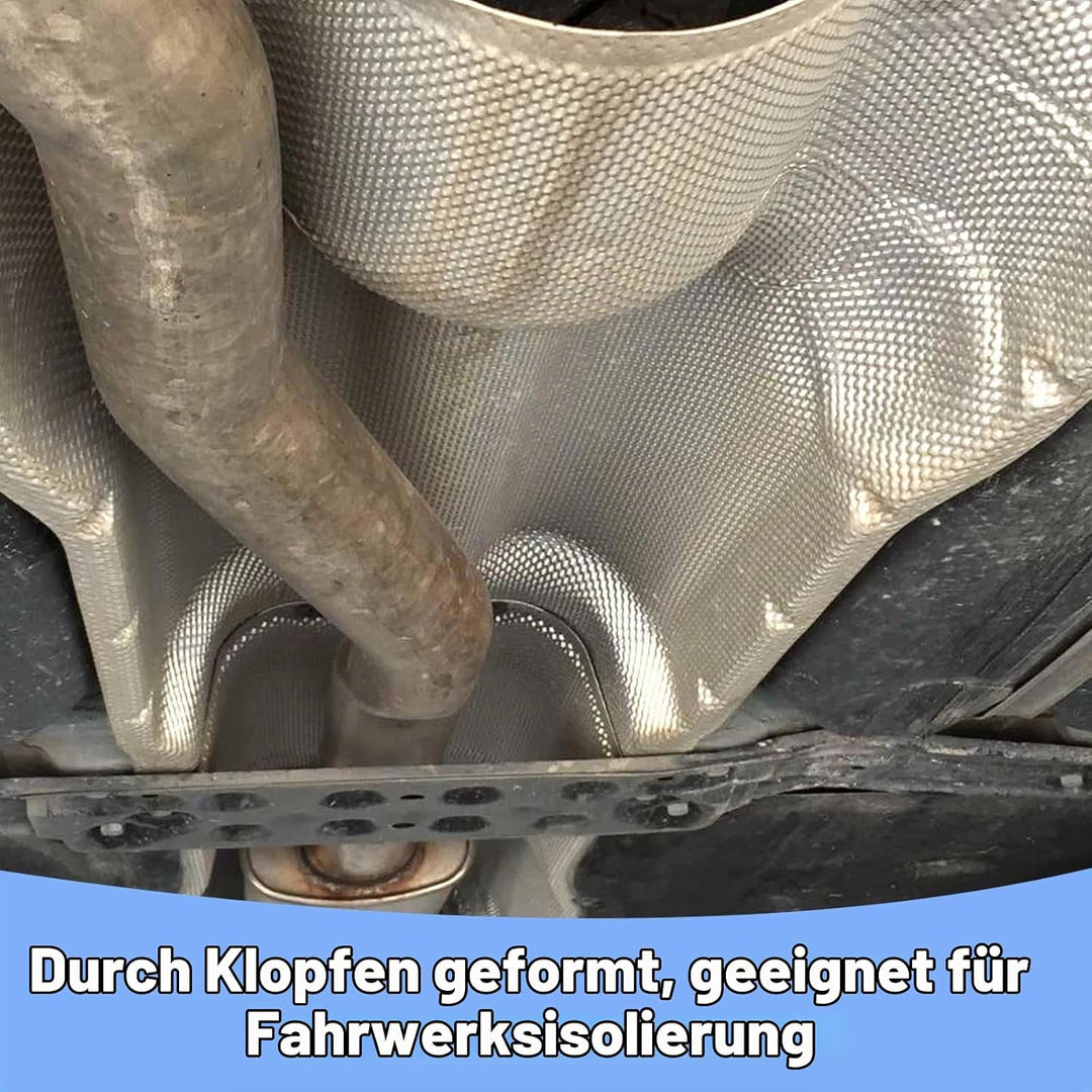 RANJIMA 100cm x 40cm Hitzeschutzblech, Aluminium Hitzeschutz Hitzeblech, Halbkugelförmiges Geprägtes