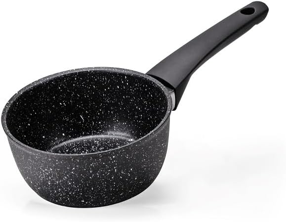 Moneta Magnolia Stone Black Kochtopfset 8-teilig, auch für Induktion. Batteria 8 pezzi Schwarz, Batt