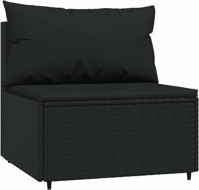 Festnight Gartensofa 3-Sitzer Rattan Sofa Balkonmöbel Lounge Sofa Outdoor Balkonsofa Balkon Couch Ga