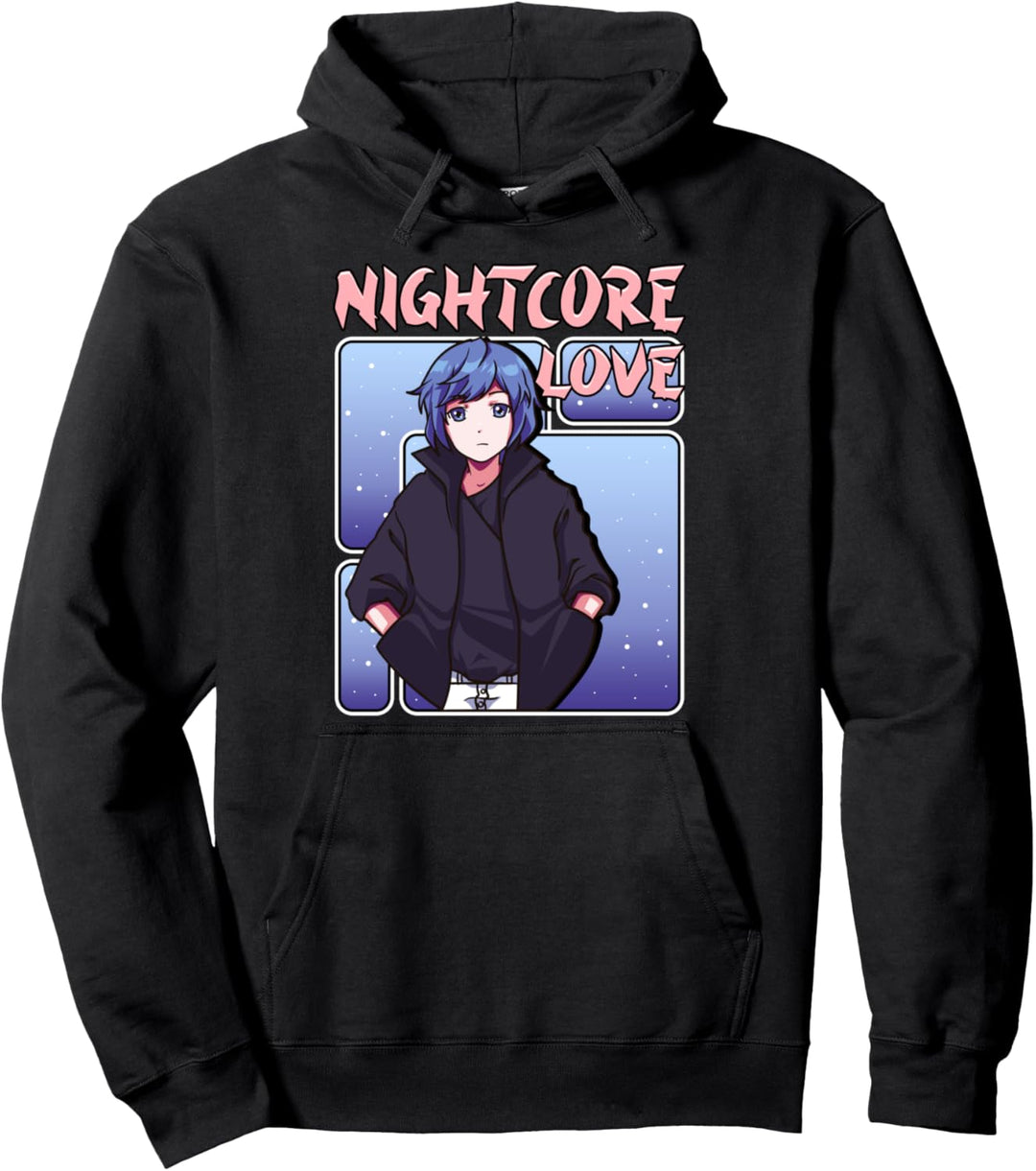 Nightcore Love Japanese Music Anime Aesthetic Manga EDM Pullover Hoodie