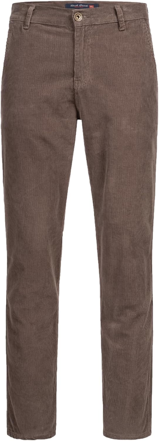 Rock Creek Herren Cord Hose Regular Fit Chino Hose RC-2156 29W / 30L Mocca, 29W / 30L Mocca