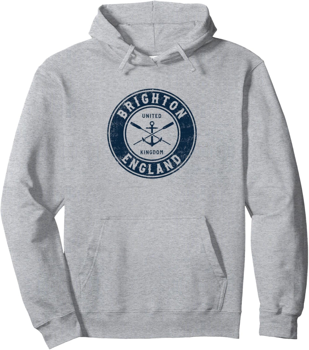Brighton England Vintage Bootsanker & Ruder Pullover Hoodie