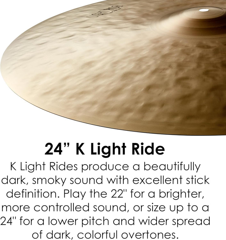 Zildjian K Zildjian Series - 24" Light Ride Cymbal 24 Zoll Light Ride, 24 Zoll Light Ride