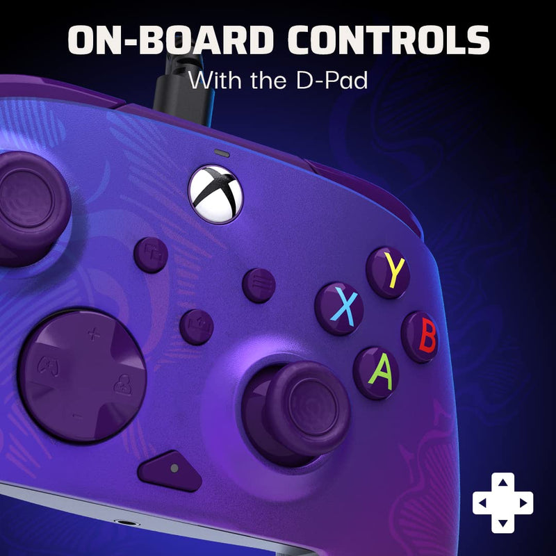 PDP REMATCH XBOX verkabelt Controller lila Fade für XBOX Series X|S, XBOX One, Offiziell Lizenziert