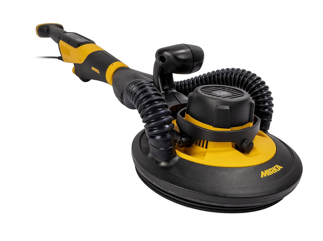 Mirka LEROS-S Exzenterschleifer, Wand- und Deckenschleifer mit 140° Schleifkopf-Flexibilität (Ø 225