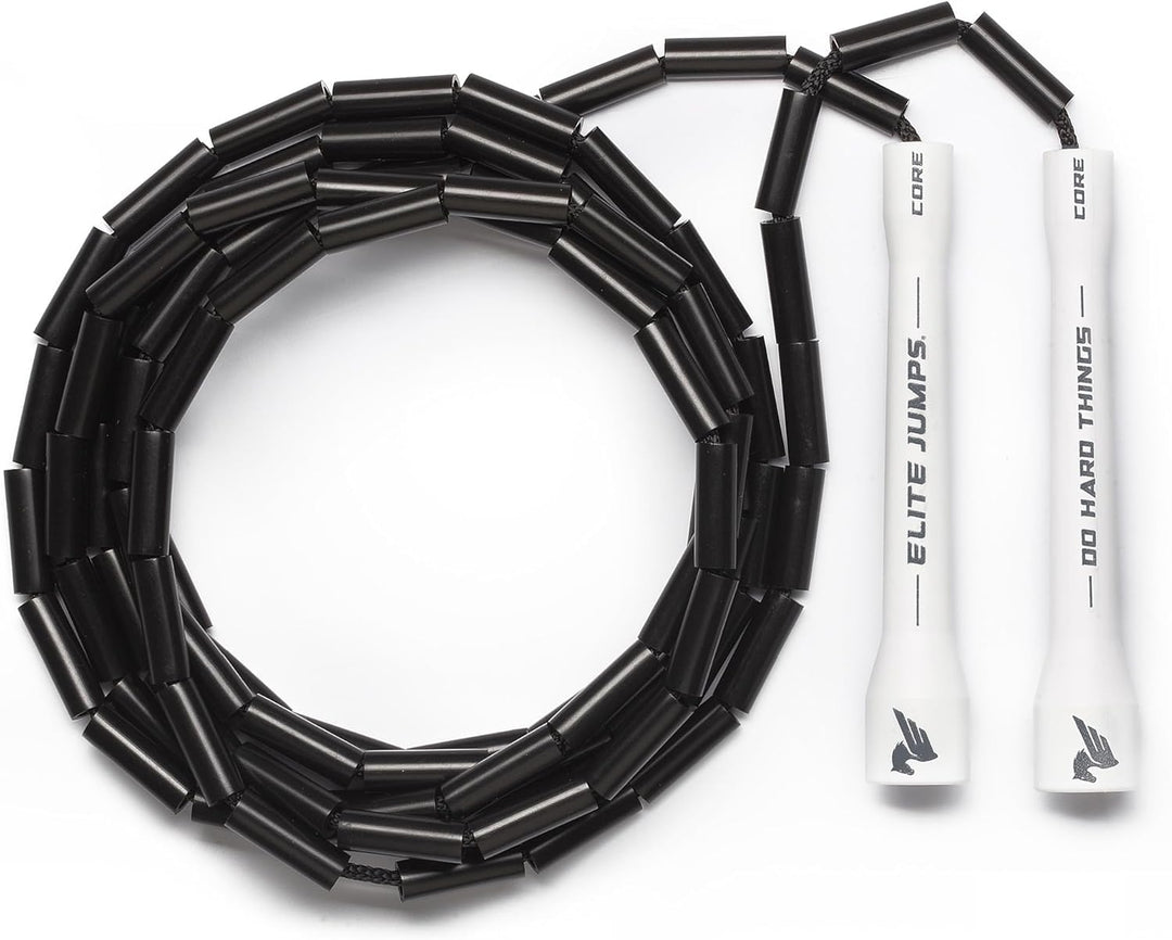 Elite SRS; Do Hard Things, Beaded Jump Rope - Adjustable Jump Ropes for Fitness with Unbreakable Han