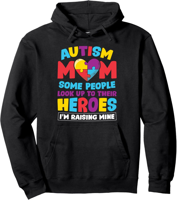 Autismus Mama Raising Hero - Welttag zur Sensibilisierung für Autismus Pullover Hoodie