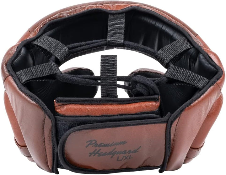 BENLEE Kopfschutz aus Leder PREMIUM HEADGUARD Brown/Black/Beige L-XL, Brown/Black/Beige L-XL