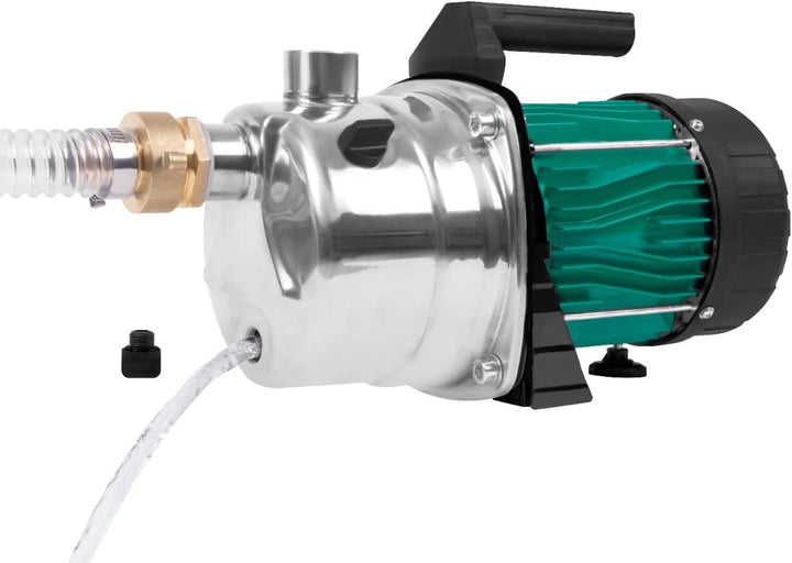 VONROC Gartenpumpe/Wasserpumpe - 1000W - 3500l/h - STST Pumpengehäuse - Zur Bewässerung des Gartens/