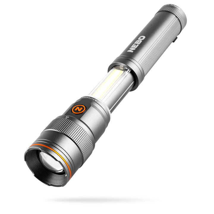 NEBO Franklin Slide - Schwarze aufladbare 500 Lumen LED-Taschenlampe & Arbeitsleuchte - 7 Beleuchtun