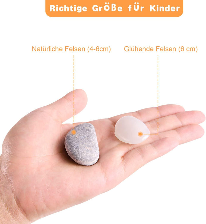 Lekebaby Steine Bemalen Set, Bastelset Für Kinder, Kreatives Malset Geschenk Spielzeug für Mädchen J