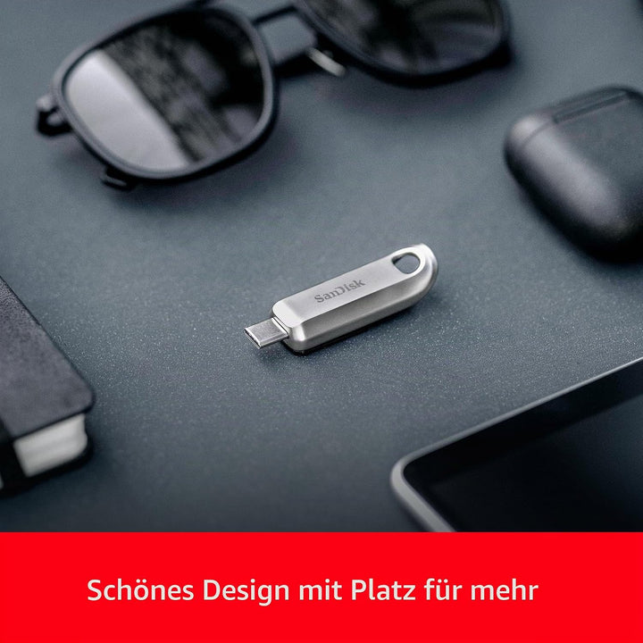 SanDisk Ultra Luxe USB-Type-C-Laufwerk 512 GB (USB-Type-C-Flash-Laufwerk, USB-3.2-Gen-1, Metalldesig