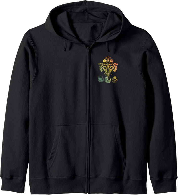 Ganesha, Elephant God, Wisdom, Happiness, Hinduism, Buddhism Kapuzenjacke