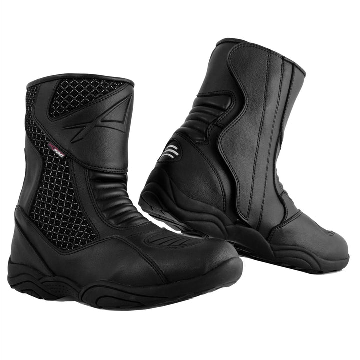 A-pro Touring-Stiefel, halber Stiefel, wasserdicht, Bikerschuhe 44 EU, 44 EU