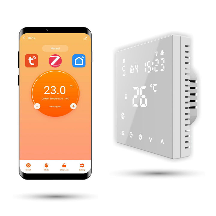 Automat-on Zigbee Thermostat Fussbodenheizung | Raumthermostat Fussbodenheizung PRO2 | Steuerung Wan