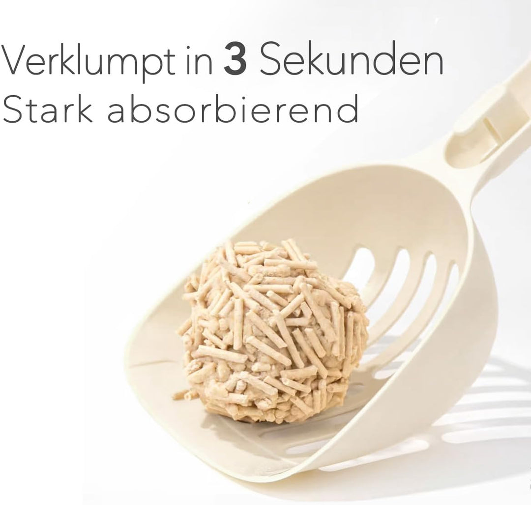 Tofu Katzenstreu, 100% natürlich, Innovative Klumpstreu, geruchsfrei, komplett wasserlöslich， biolog
