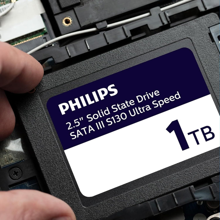 PHILIPS Interne SSD 2.5" SATA III 1 TB S130 Ultra Speed, Lesegeschwindigkeit bis zu 550 MB/s 1 TB Sa